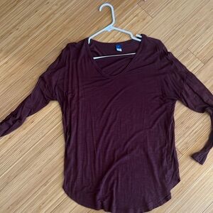 Burgundy LUXE OLD NAVY TUNIC STYLE TOP